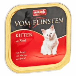 ANIMONDA Katzennassfutter "Vom Feinsten" Kitten Mit Rind 100 G
