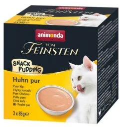 Animonda Vom Feinsten Snackpudding Katze Adult Huhn Pur 3 X 85 G
