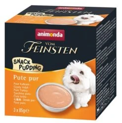 Animonda Vom Feinsten Snackpudding Hund Adult Pute Pur 3 X 85 G